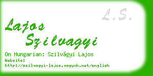 lajos szilvagyi business card