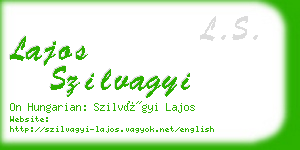 lajos szilvagyi business card